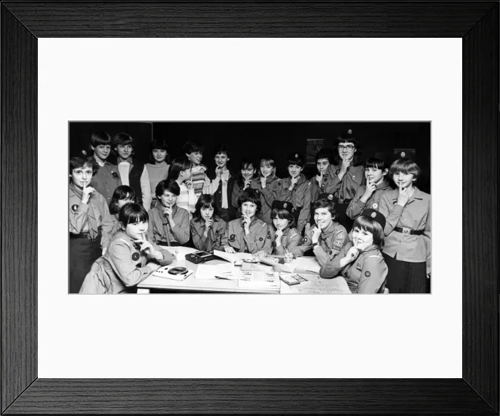 Framed Print : The sound of silence raised more than £100 for children in need when a group of Framed Print : The sound of silence raised more than £100 for children in need when a group of