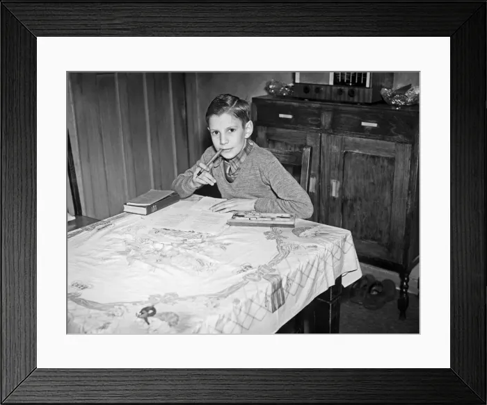 Framed Print : Leicester City football club mascot. 21st March 1954 Framed Print : Leicester City football club mascot. 21st March 1954