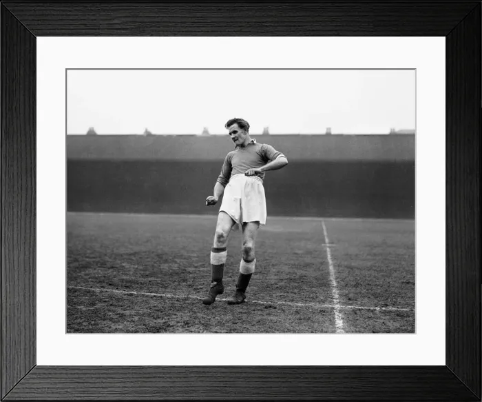 Framed Print : Leicester City footballer Don Revie during a training session at Filbert Street Framed Print : Leicester City footballer Don Revie during a training session at Filbert Street
