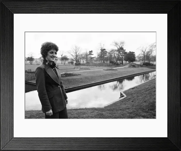 Framed Print : Maria Walters, supervisor at a Local Bank, pictured at Perry Hall Park, Perry Barr Framed Print : Maria Walters, supervisor at a Local Bank, pictured at Perry Hall Park, Perry Barr