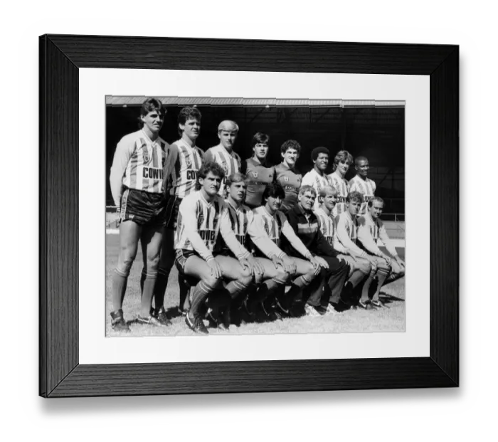 Framed Print : Sunderland A. F. C. team shot 1984 - 1985 season. Sunderland