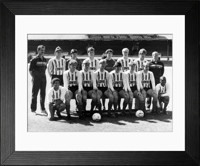 Framed Print : Sunderland A. F. C. team shot 1984 - 1985 season. August 1984 Framed Print : Sunderland A. F. C. team shot 1984 - 1985 season. August 1984