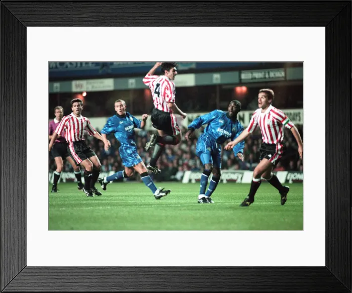Framed Print : Round 2 - 1st leg UEFA cup match, Newcastle United 3 - 2 Athletic Bilbao