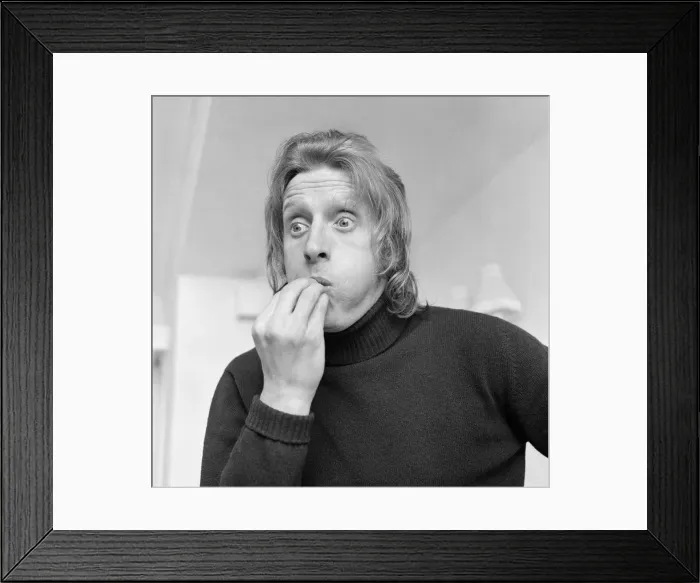 Framed Print : Denis Law, Manchester City Football Player, pictured on his 34th Birthday Framed Print : Denis Law, Manchester City Football Player, pictured on his 34th Birthday