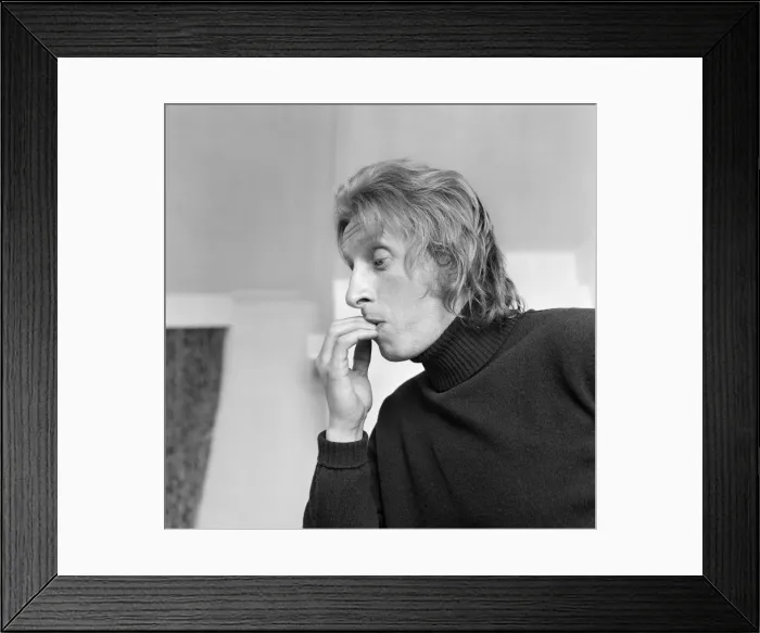 Framed Print : Denis Law, Manchester City Football Player, pictured on his 34th Birthday Framed Print : Denis Law, Manchester City Football Player, pictured on his 34th Birthday