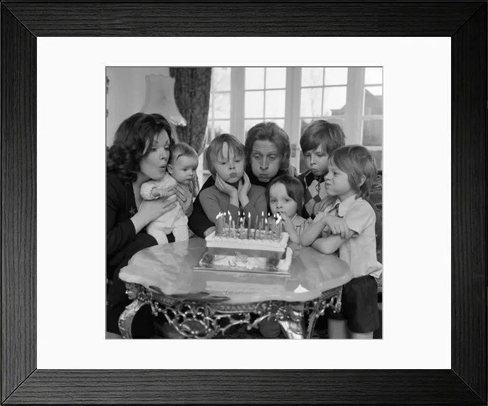 Framed Print : Denis Law, Manchester City Football Player, pictured on his 34th Birthday