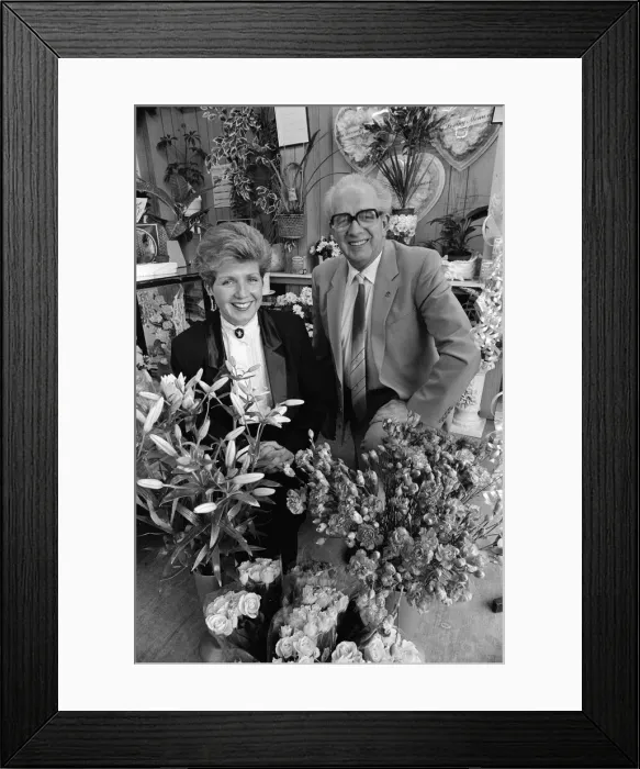 Framed Print : Florist John Robinson will (tomorrow) hand over his Eston based business - which he has Framed Print : Florist John Robinson will (tomorrow) hand over his Eston based business - which he has