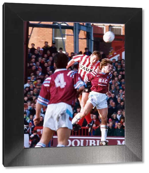Sunderland 1-1 West Ham, FA Cup match at Roker Park, Saturday 15th February 1992