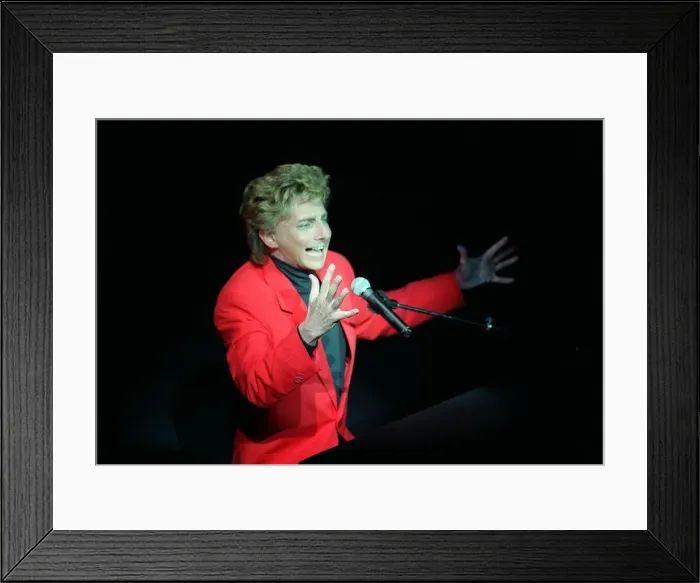 Framed Print : Barry Manilow In Concert At The Palladium January 1990 Framed Print : Barry Manilow In Concert At The Palladium January 1990