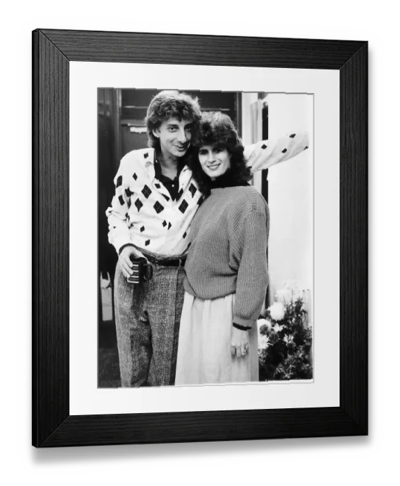 Framed Print : Barry Manilow Singer / Musician with his lover Dana Robbins Dbase MSI Framed Print : Barry Manilow Singer / Musician with his lover Dana Robbins Dbase MSI