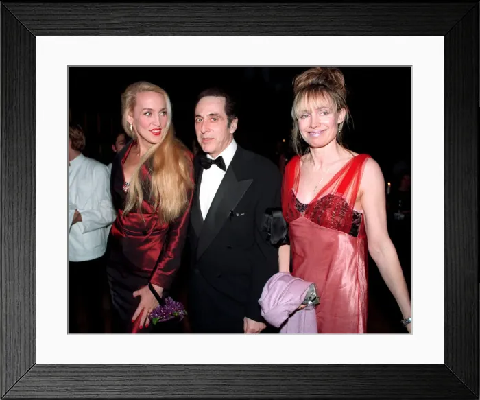 Framed Print : Actor Al Pacino January 1997 with girlfriend and model Jerry Hall wife of Rolling Stones Framed Print : Actor Al Pacino January 1997 with girlfriend and model Jerry Hall wife of Rolling Stones