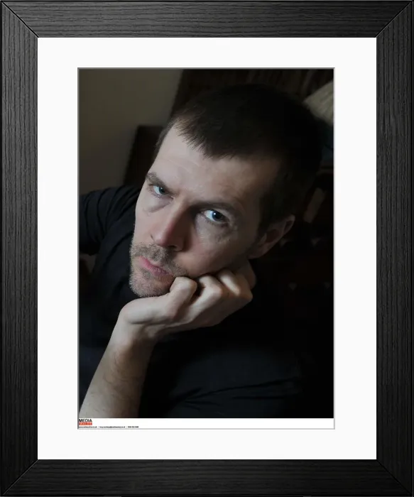 Framed Print : Comedian Rhod Gilbert who is campaigning to keep open the Muni Arts Centre in Pontypridd Framed Print : Comedian Rhod Gilbert who is campaigning to keep open the Muni Arts Centre in Pontypridd