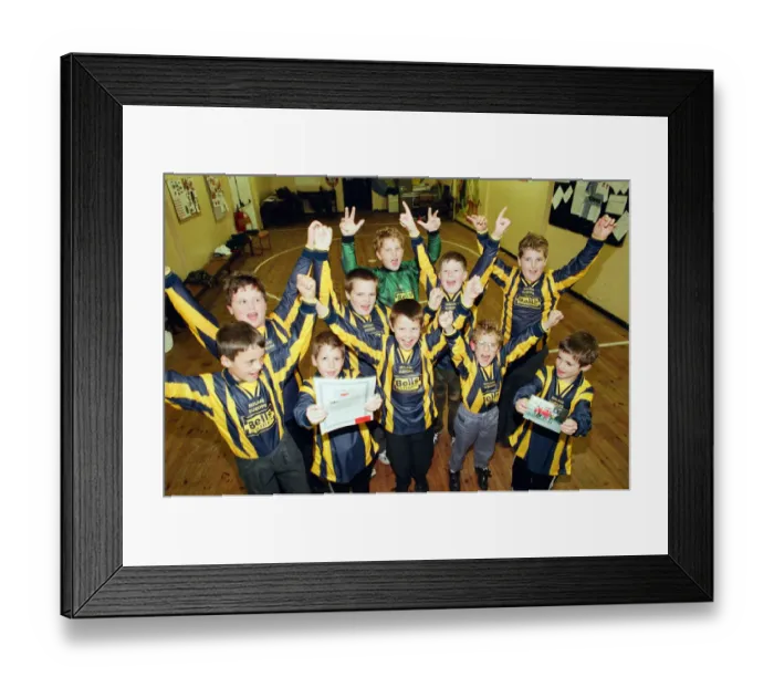 Framed Print : Scouts from Skelton who sent their old football strip to orphans in Poland Framed Print : Scouts from Skelton who sent their old football strip to orphans in Poland