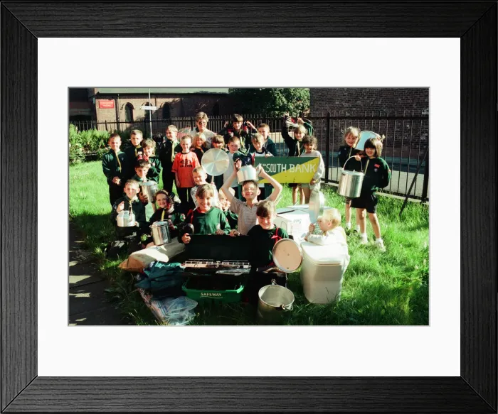 Framed Print : The 4th South Bank Scout group are celebrating the gift of 1000 pounds worth of new Framed Print : The 4th South Bank Scout group are celebrating the gift of 1000 pounds worth of new