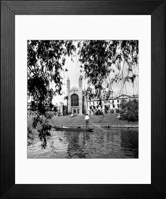 Framed Print : Students punt along the The Backs, on the Cam River, Cambridge Framed Print : Students punt along the The Backs, on the Cam River, Cambridge