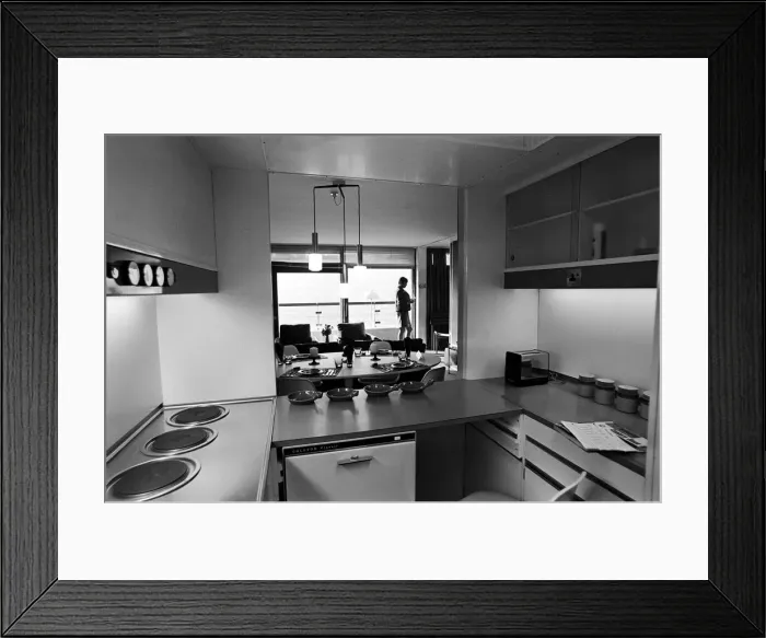 Framed Print : Interior views of Barbican flats, City of London. 21st October 1968 Framed Print : Interior views of Barbican flats, City of London. 21st October 1968