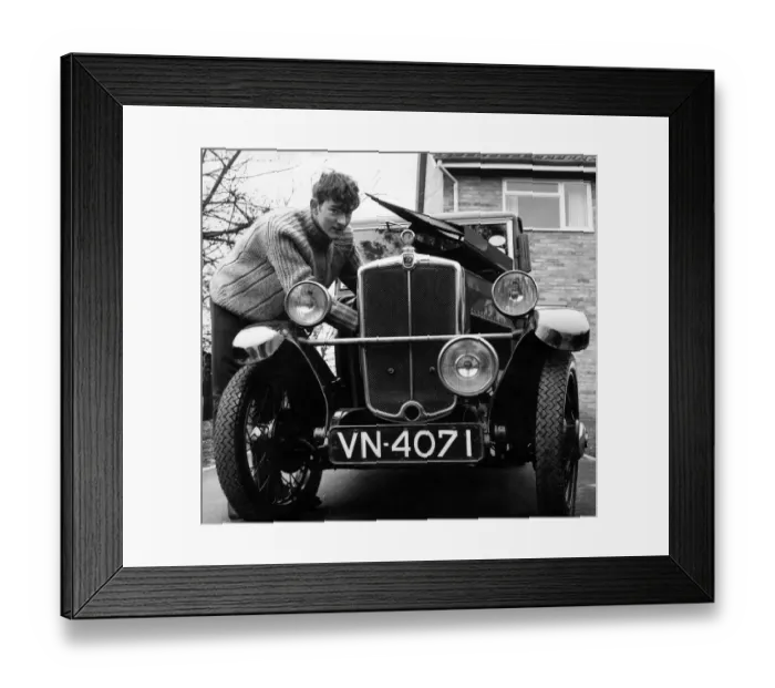 Framed Print : Student John Marshall leaves Teesside in two days, on a drive that will really test Framed Print : Student John Marshall leaves Teesside in two days, on a drive that will really test