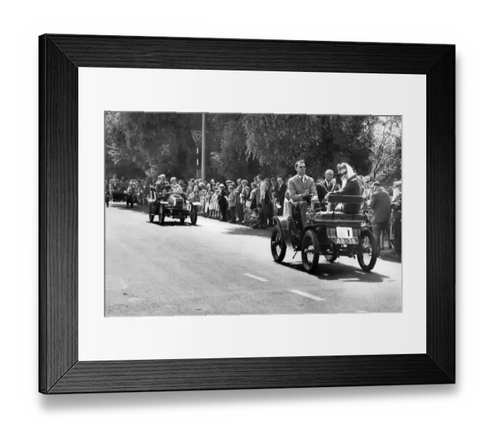 Framed Print : All 19 Veteran Cars due to take part in Saturdays veteran car pageant and rally