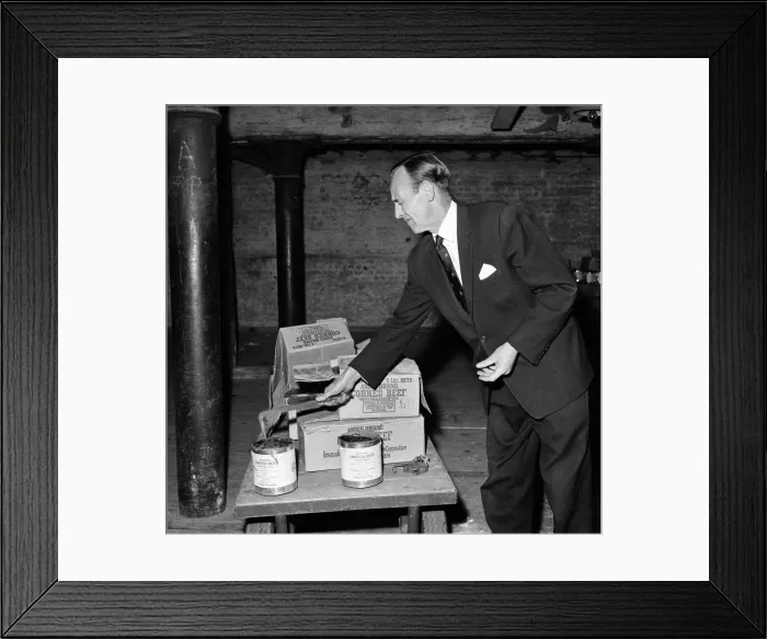 Framed Print : Typhoid outbreak. Aberdeen. Scotland. 1964. In 1964 there was an outbreak of typhoid in Framed Print : Typhoid outbreak. Aberdeen. Scotland. 1964. In 1964 there was an outbreak of typhoid in