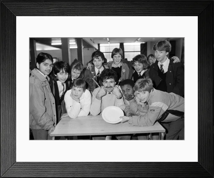 Framed Print : These young pupils at Royds Hall High School, and teacher Mr Adrian Mullany Framed Print : These young pupils at Royds Hall High School, and teacher Mr Adrian Mullany