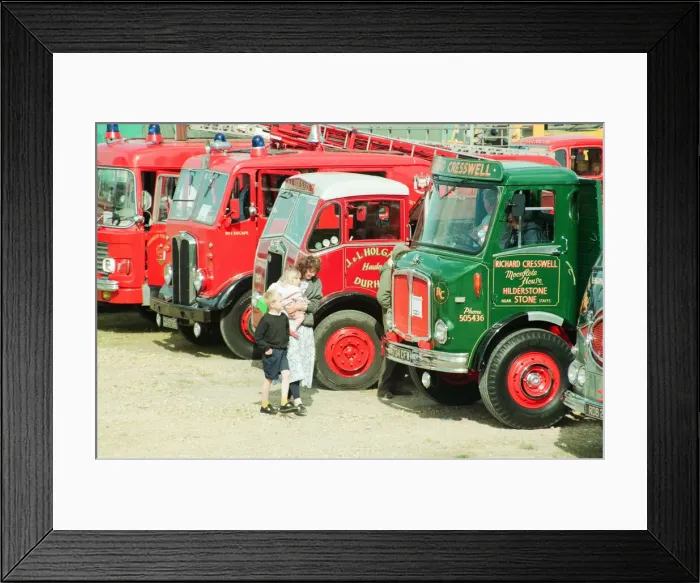 Framed Print : Vintage Rally Stockton, 5th June 1994. Ronnie Foreman and wife Nancy