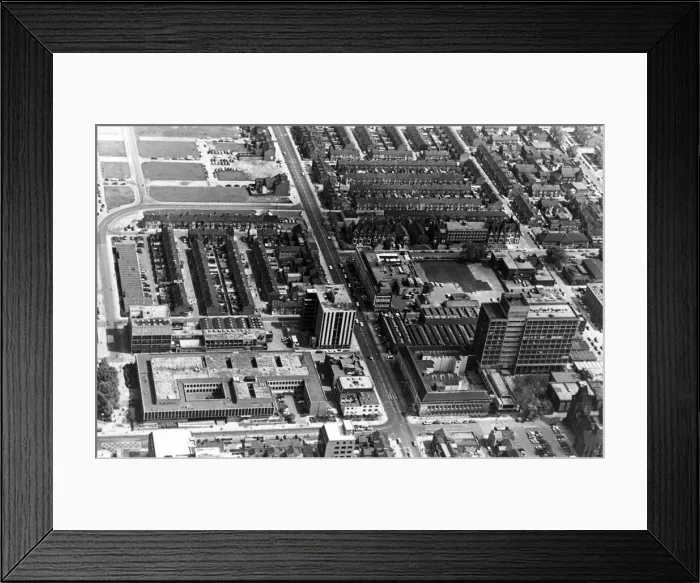 Framed Print : Aerial view of Middlesbrough, North Yorkshire. 20th June 1981