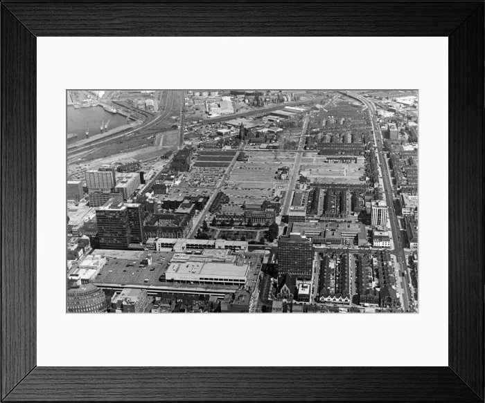 Framed Print : Aerial view of Middlesbrough, North Yorkshire. 25th June 1979
