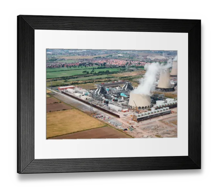 Framed Print : Aerial view of Teesside. 28th July 1995