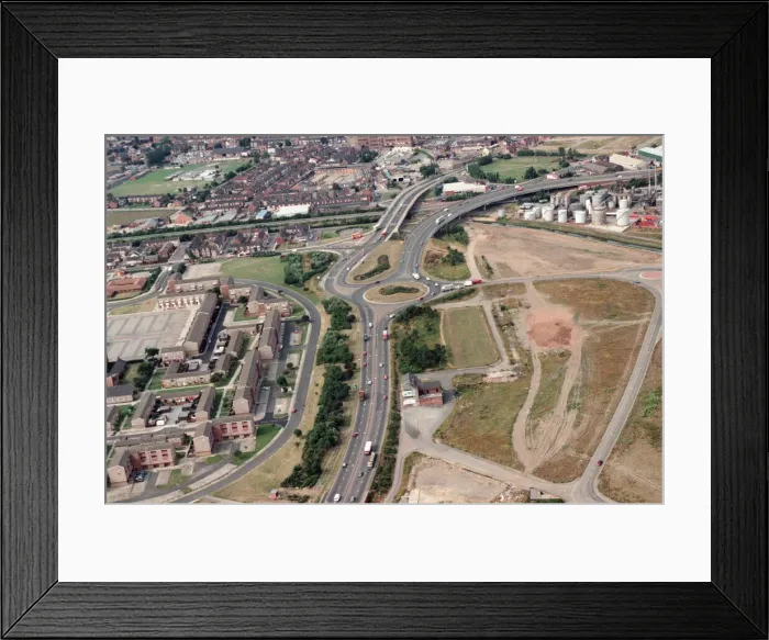 Framed Print : Aerial view of Teesside. 28th July 1995 Framed Print : Aerial view of Teesside. 28th July 1995