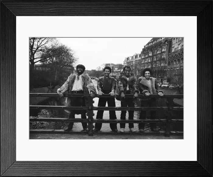 Framed Print : The Real Thing, British soul group from Liverpool, England, pictured in Amsterdam Framed Print : The Real Thing, British soul group from Liverpool, England, pictured in Amsterdam