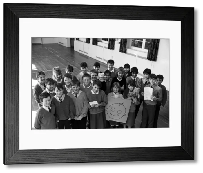 Framed Print : Big-hearted pupils at Scissett Middle School have raised more than £ Framed Print : Big-hearted pupils at Scissett Middle School have raised more than £
