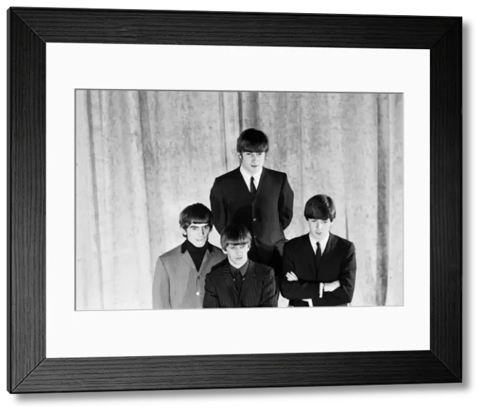 Framed Print : The Beatles February 1964 John Lennon, Paul McCartney, Ringo Starr Framed Print : The Beatles February 1964 John Lennon, Paul McCartney, Ringo Starr
