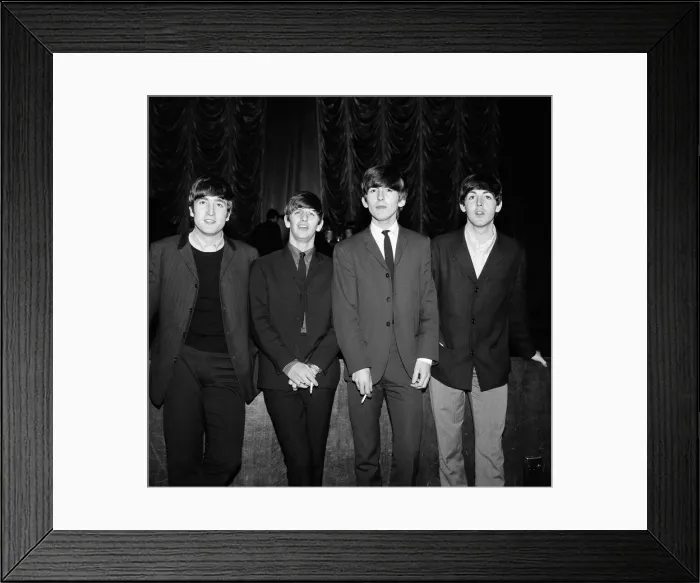 Framed Print : The Beatles in Plymouth ahead of one of their concerts. Left to right: John Lennon Framed Print : The Beatles in Plymouth ahead of one of their concerts. Left to right: John Lennon