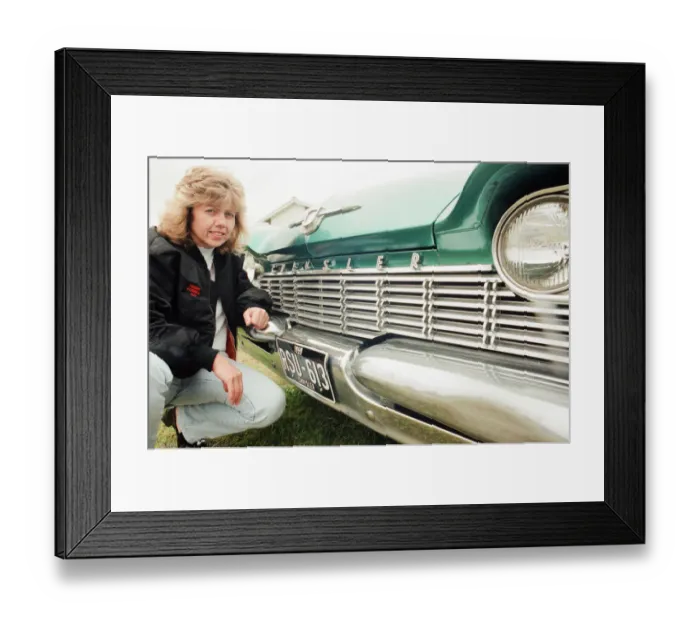 Framed Print : Car & Motorbike show at South Thornaby Community Centre, 11th June 1998