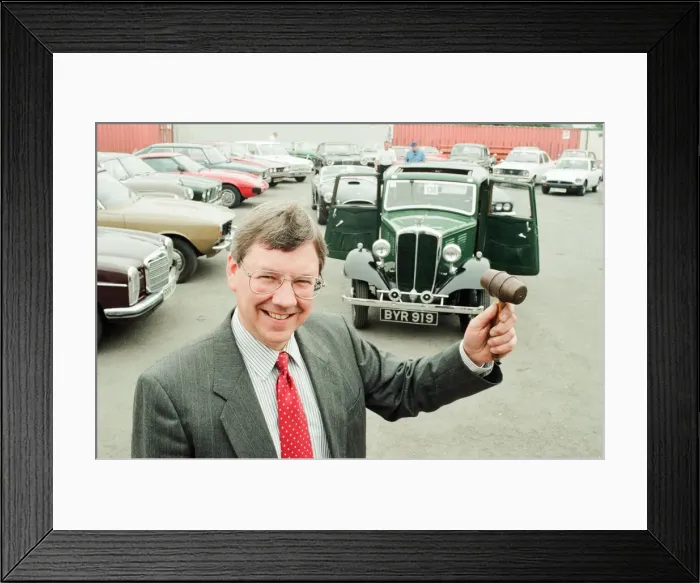 Framed Print : Going, Going, Gone! Auctioneer, Philip Walker of Lithgow Sons and Partners