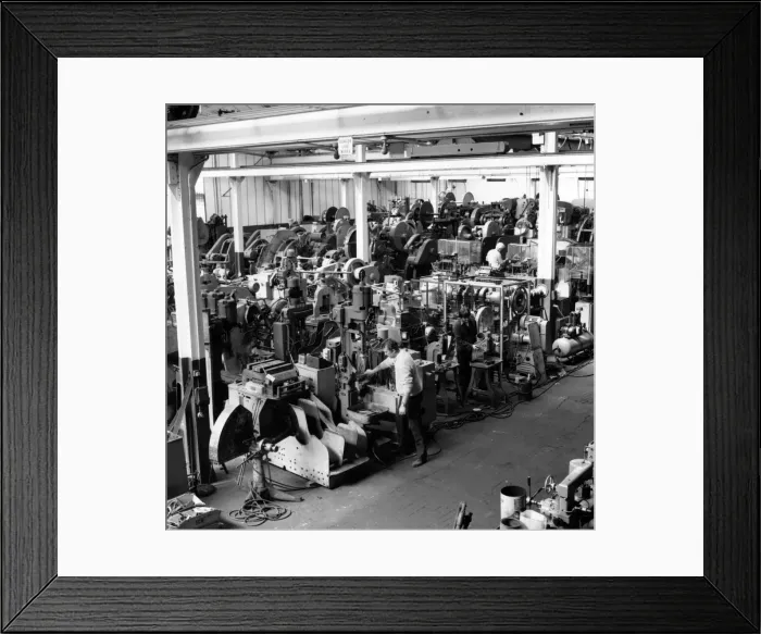 Framed Print : Inside the Aston premises of Parkes (Machine Tools) Ltd Framed Print : Inside the Aston premises of Parkes (Machine Tools) Ltd