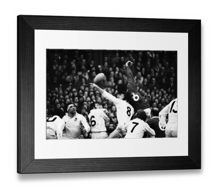 Framed Print : England 9-21 Wales, Rugby Union, Five Nations Championship match at Twickenham