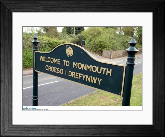 Framed Print : BPM MEDIA WALES Residents of Monmouth are campaigning against McDonalds coming to Framed Print : BPM MEDIA WALES Residents of Monmouth are campaigning against McDonalds coming to