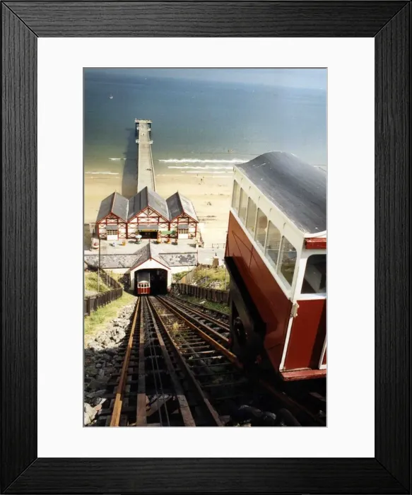 Framed Print : After having a record number of passengers last year, Saltburn cliff lift Framed Print : After having a record number of passengers last year, Saltburn cliff lift