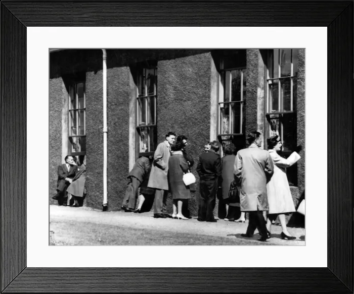 Framed Print : Typhoid outbreak. Aberdeen. Scotland. 1964. In 1964 there was an outbreak of typhoid in Framed Print : Typhoid outbreak. Aberdeen. Scotland. 1964. In 1964 there was an outbreak of typhoid in