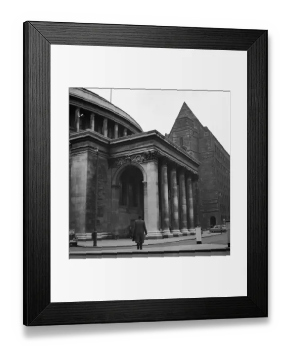Framed Print : Manchester Central Library, 4th April 1953