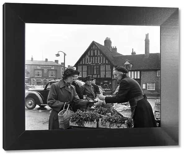 Scenes in Stratford-upon-Avon, Warwickshire. April 1954