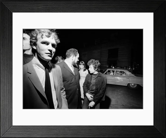 Framed Print : The Beatles in New York City, on their North American Tour ahead of their concert to be Framed Print : The Beatles in New York City, on their North American Tour ahead of their concert to be