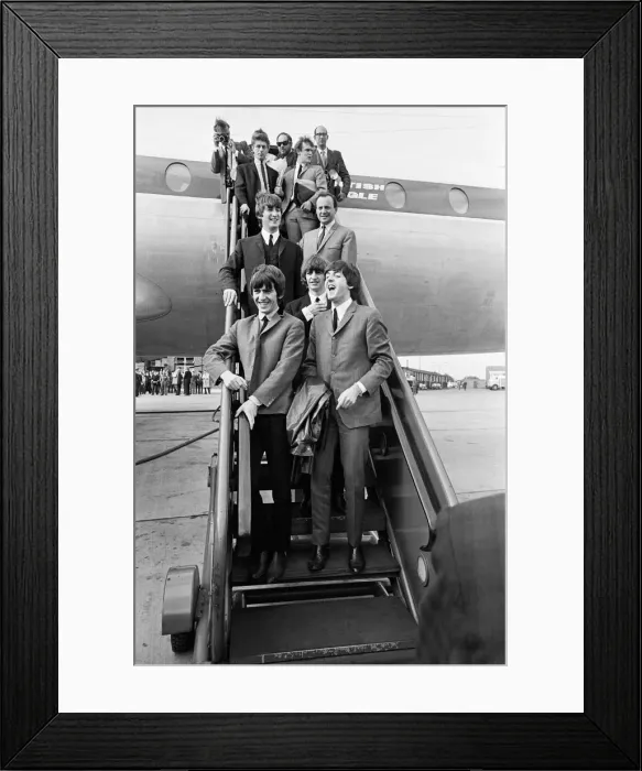 Framed Print : The Beatles in Liverpool for the Premier of a Hard Days Night Framed Print : The Beatles in Liverpool for the Premier of a Hard Days Night