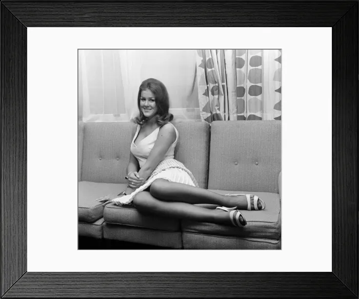 Framed Print : Carole Fletcher, 19 from Southport, newly crowned Miss Great Britain, Pictured in London