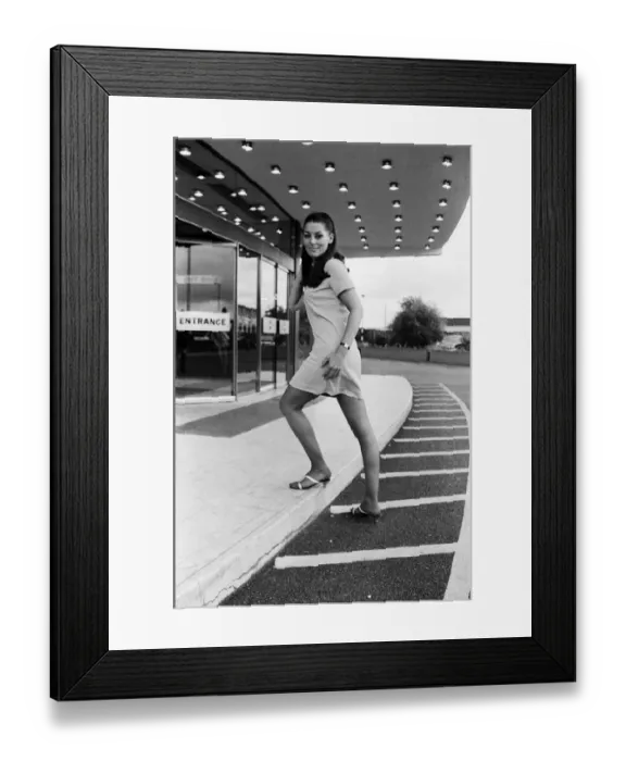 Framed Print : Jennifer Gurley, 22 from Sale, Cheshire, newly crowned Miss Great Britain