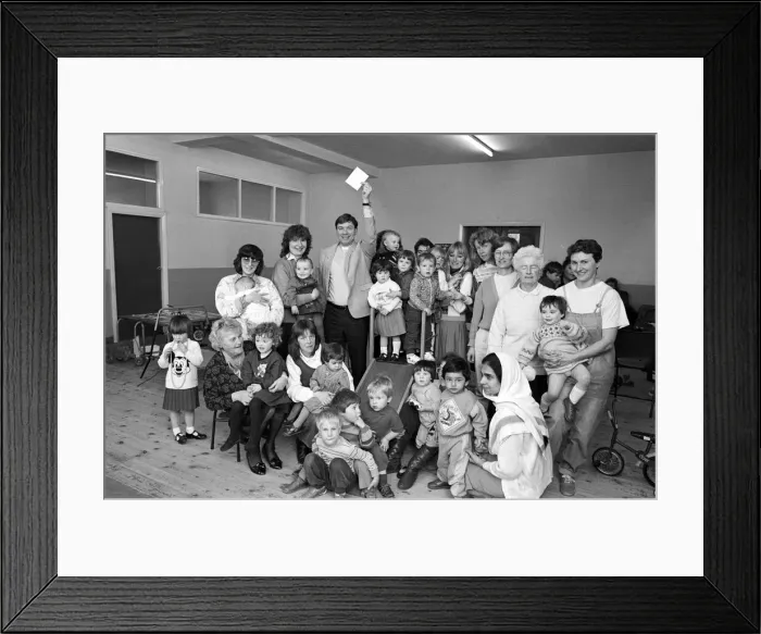 Framed Print : Building for the future... 20 youngsters at Gledholt Mother and Toddler Club Framed Print : Building for the future... 20 youngsters at Gledholt Mother and Toddler Club