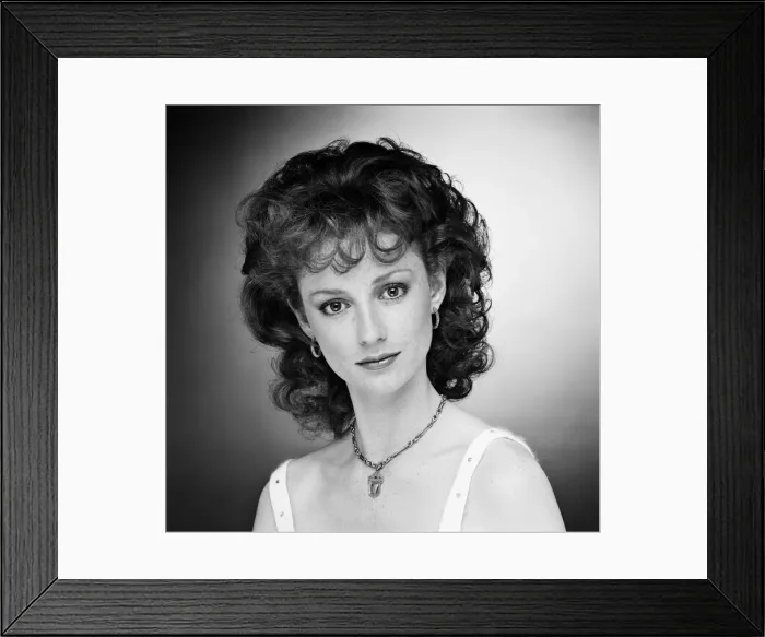 Framed Print : Judi Trott actress, who stars as Lady Marian in Robin of Sherwood, a HTV Production