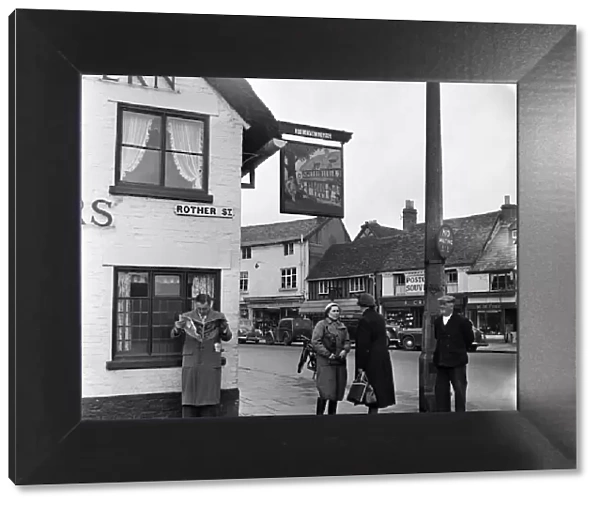 Rother Street in Stratford-upon-Avon, Warwickshire. April 1954