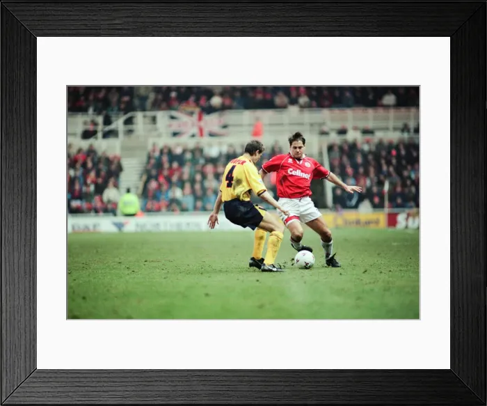 Framed Print : Middlesbrough 1-1, Premiership match at the Riverside Stadium, Saturday 16th March 1996